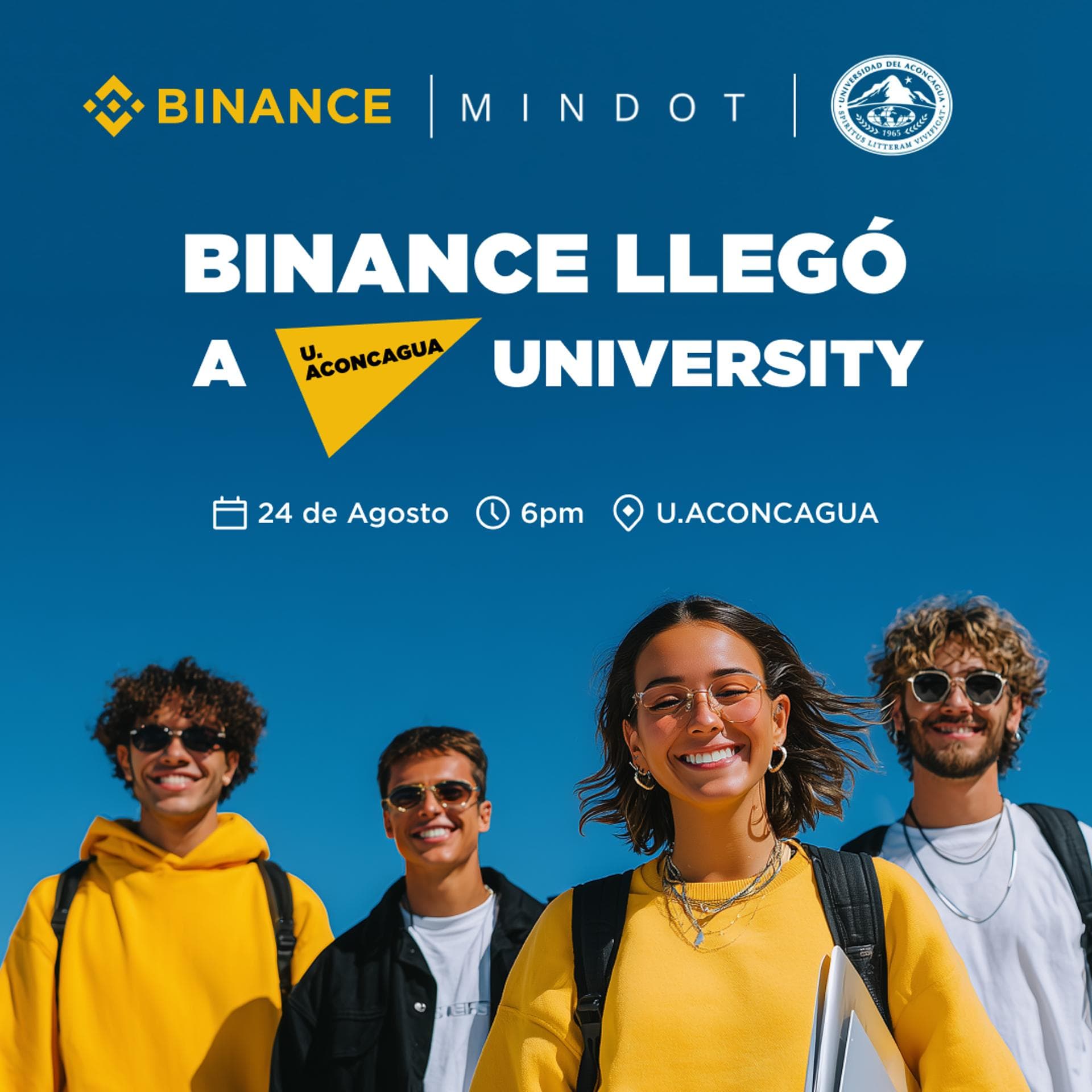 Binance University Tour - U. del Aconcagua