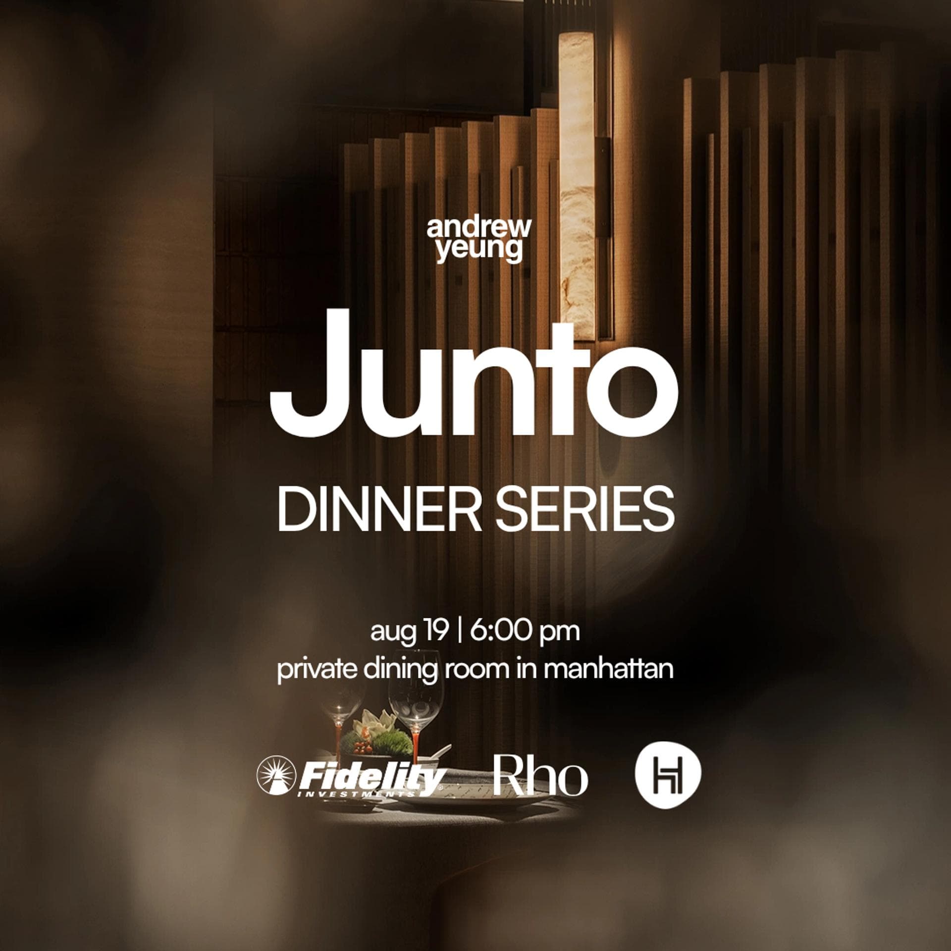 Junto Founder Dinner (Hosted by Andrew & Friends)
