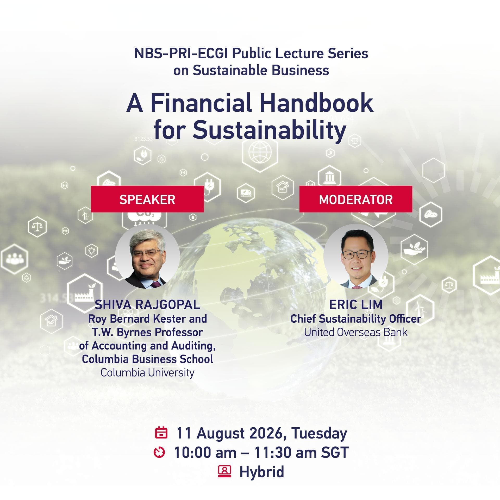 NBS-PRI-ECGI Public Lecture Series on Sustainable Business: A Financial Handbook for Sustainability