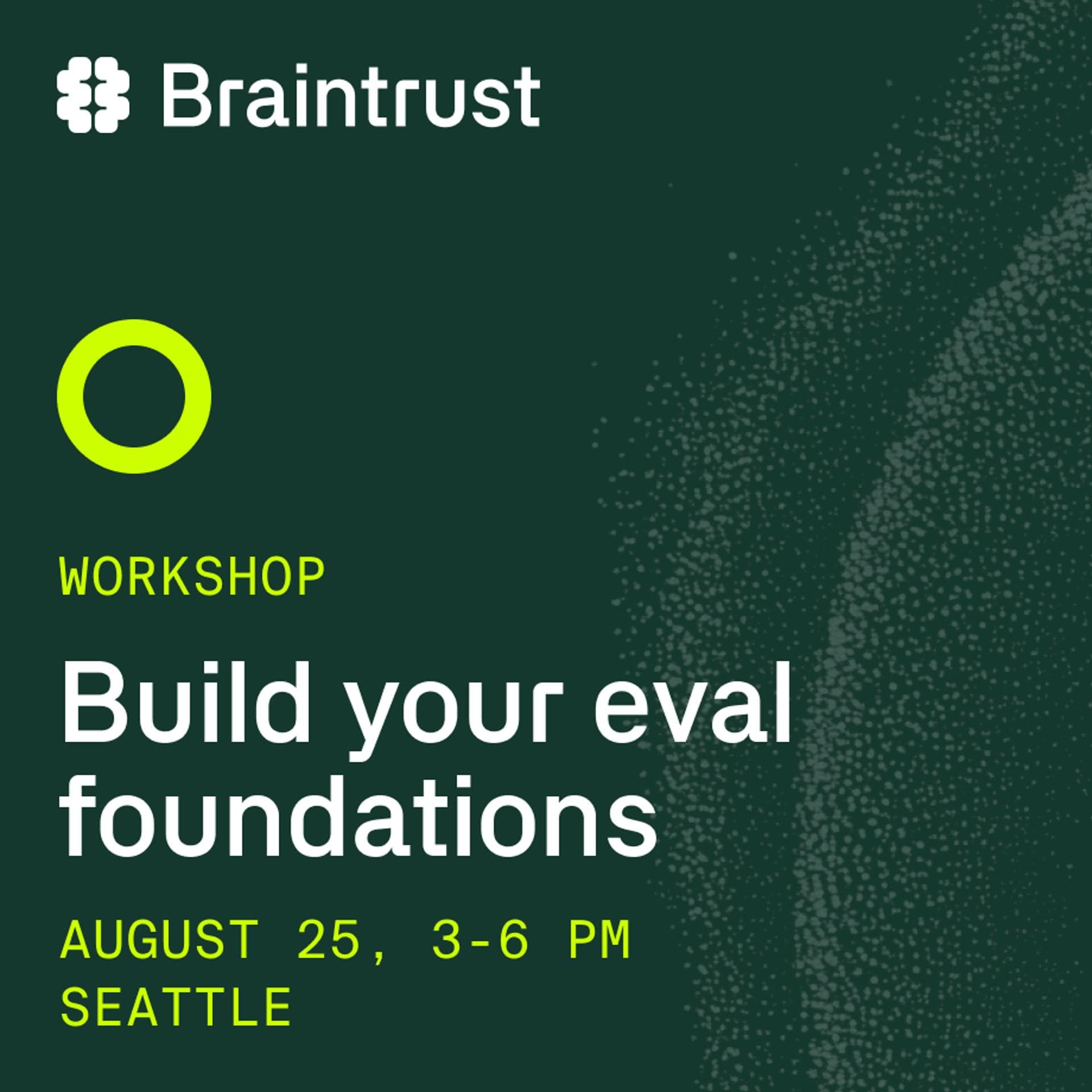 Workshop: Build your eval foundations